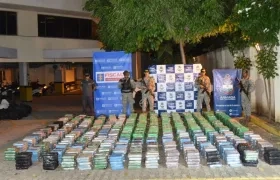 Droga incautada en Cartagena.
