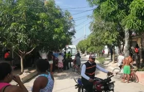 La Policía llegó al lugar de los hechos.