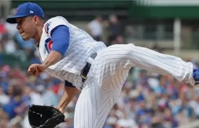 José Quintana, lanzador de los Cachorros. 