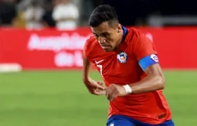 Alexis Sánchez, delantero chileno. 