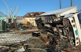 Así quedó esta propiedad tras el paso del huracán Dorian en Bahamas.