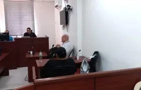 La Juez Claudia Patricia Consuegra Carrillo, presidiendo la más reciente audiencia.