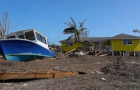 Imagen de los daños en Bahamas.
