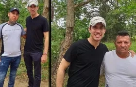 Esta son las fotos que tiene a Juan Guaidó en el ojo del huracán: con dos presuntos miembros de Los Rastrojos.
