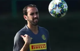 Diego Godín, defensa del Inter de Milán. 