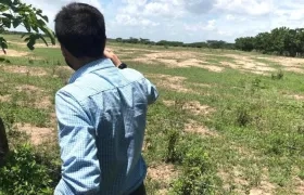 El lote escogido para la construcción de la megacárcel.