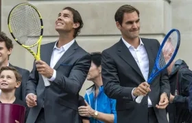 Rafael Nadal y Roger Federer. 
