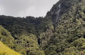 En este lugar desde lo alto cayó la niña.