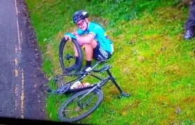 Germán Darío Gómez llora por la desilusión. 