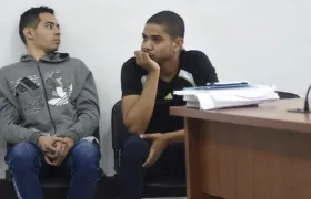 Joan y Arley en audiencia.