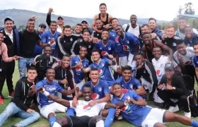 Integrantes del equipo Millonarios Sub 20.