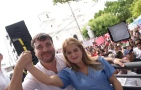 Jaime Pumarejo y Elsa Noguera.