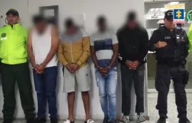 Los cuatro capturados.