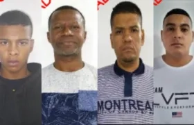 Los cuatro capturados.