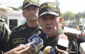 General Ricardo Alarcón, comandante de la Policía Metropolitana de Barranquilla.