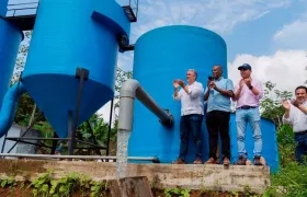 Presidente Iván Duque inauguró planta de tratamiento de agua potable en Bojayá (Chocó), que beneficiará a 1.689 personas.