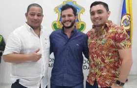 Juan Carlos Ospino, Samir Radi y Andrés Rengifo, tras la elección.