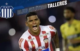 Rafael Pérez en su anuncio por Talleres de Córdoba. 