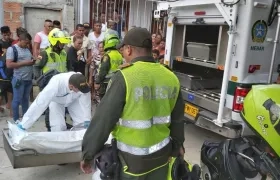 El cuerpo de la menor.