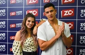 Los cantantes Daniela Legarda y Emilio Jaime.