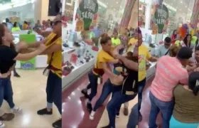 Momento del altercado.