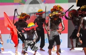 Son de Negro durante lanzamiento del Carnaval del Atlántico.