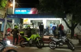 Uno de los locales intervenidos en Soledad. 