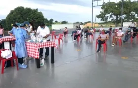 La jornada de las pruebas Covid-19 a la Banda de Baranoa.