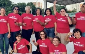 Guerreras Rosa Barranquilla invita a tomar conciencia del cáncer de mama.
