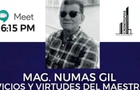 El docente Numas Armando Gil es el invitado de hoy a Diálogos interdisciplinarios.