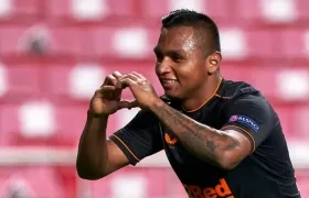 Alfredo Morelos, delantero colombiano. 