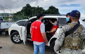 Operativos para evitar el ingreso a Playa Blanca.