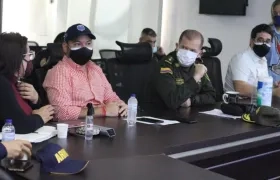 Consejo de Seguridad con ls autoridades de Barranquilla. 