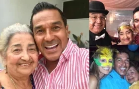 Ruth Agudelo y su hijo Checo Acosta.