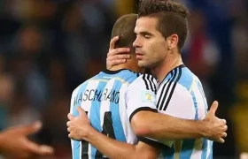 Javier Mascherano y Fernando Gago. 