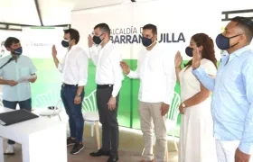 Alcalde Jaime Pumarejo posesionó a los cinco alcaldes de las localidades de Barranquilla.
