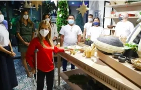 La Gobernadora del Atlántico presentó la nueva colección de artesanías.