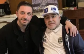 Matías Morla y Diego Maradona.