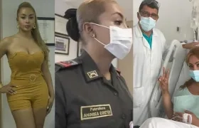 Andrea Cortés en Barranquilla.