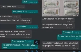 Imagen de las conversaciones.