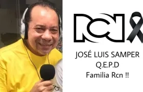 José Luis Samper, locutor fallecido. 