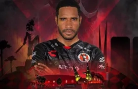 Brayan Angulo, jugador colombiano. 