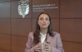 La Ministra de las TIC, Karen Abudinen.