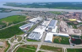 Planta de Tecnoglass en Barranquilla.