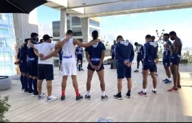 Jugadores junioristas en territorio chileno.