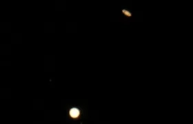 Saturno y Júpiter.