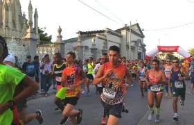 Aspecto de la carrera de San Silvestre Chiquinquirá en una edición pasada. 