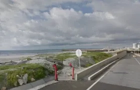 Aspecto de la playa de Crespo, cerca del Túnel, en Cartagena. 