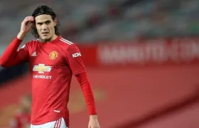 Edison Cavani, delantero uruguayo. 