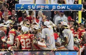 Celebración de los campeones.